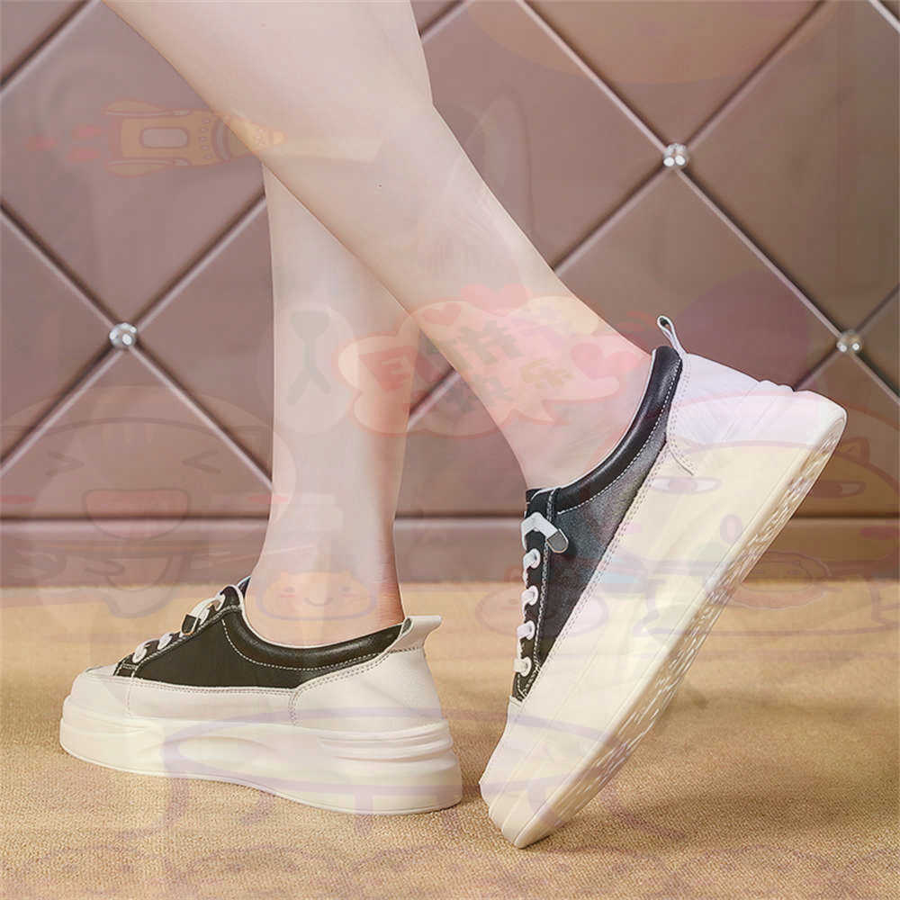 Women Formal Upper Wear - Lace-up Chunky Loafers Woman Skateboarding Sports