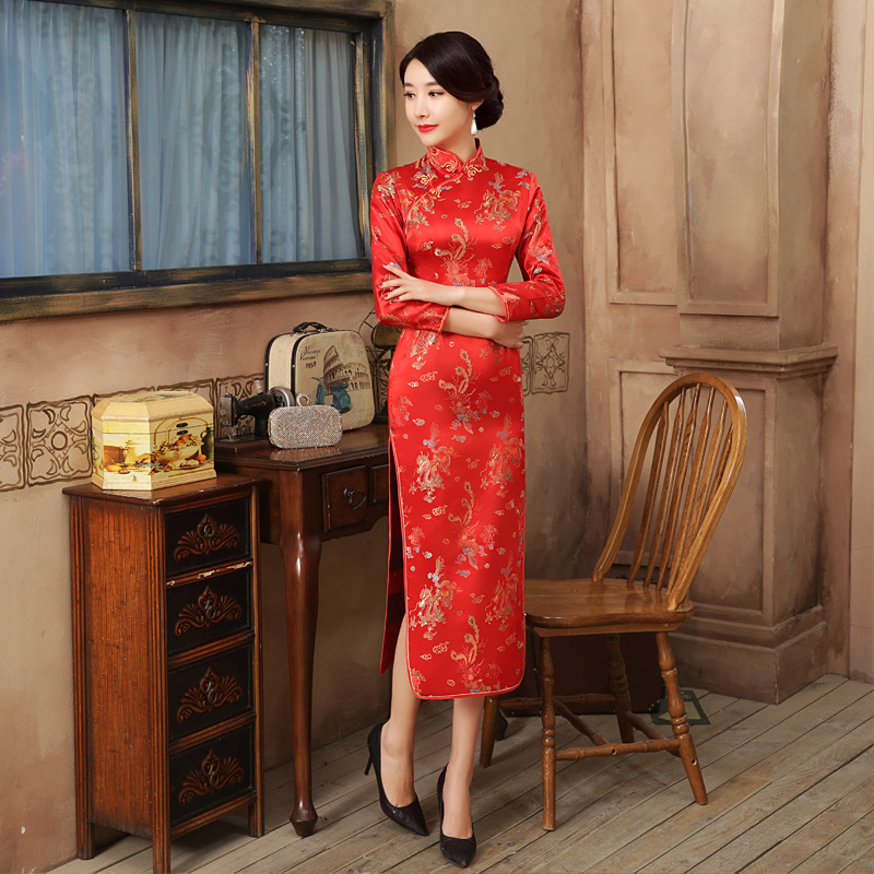 Formal Wear For Women Xl - Red Chinese Bride Wedding Party Qipao