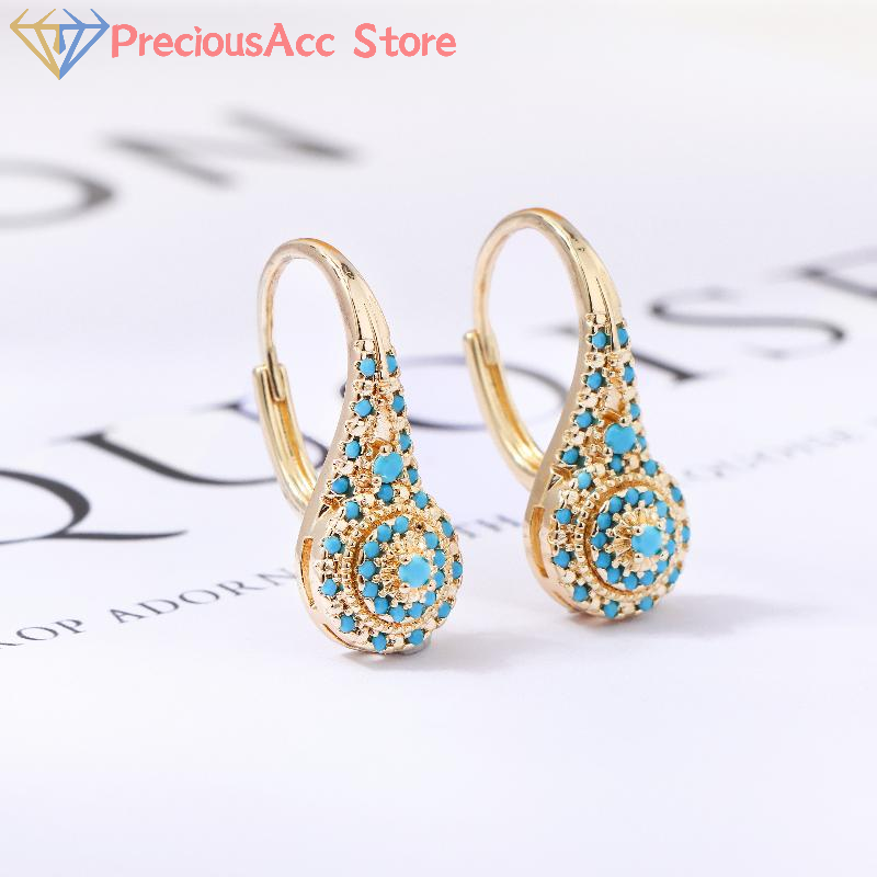 Turquoise Earrings Ethnic Styl - огляд і ціна Women Formal Wear Ethnic