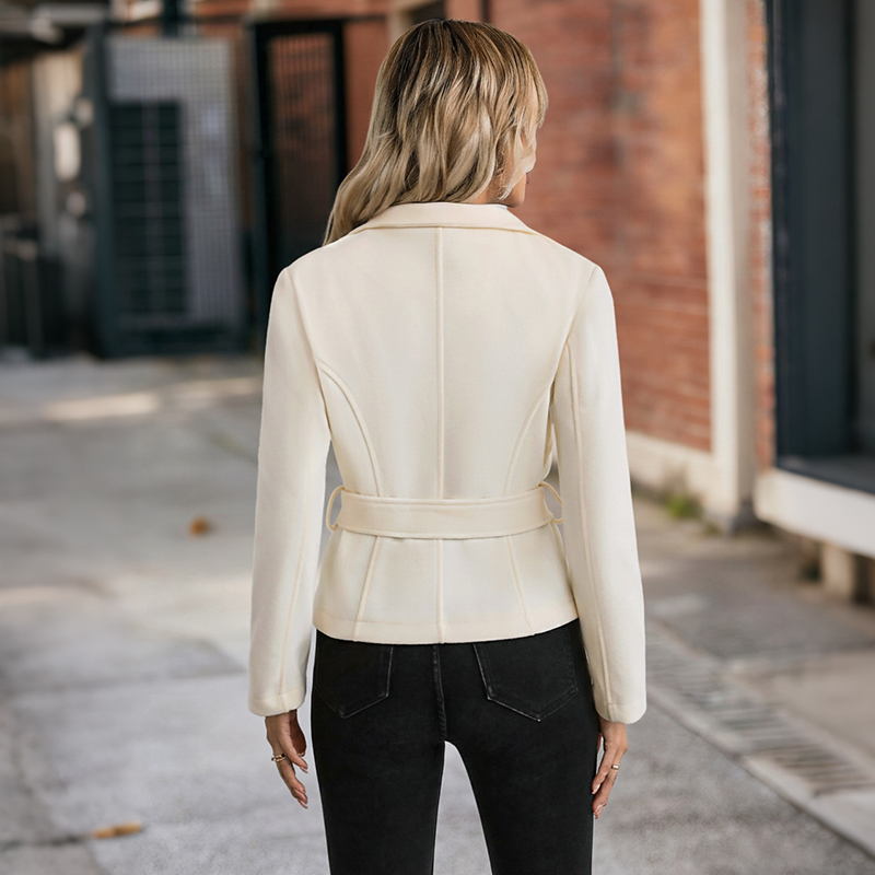 Women White Mock Neck Belted J - огляд і ціна Women Formal Wear Belt