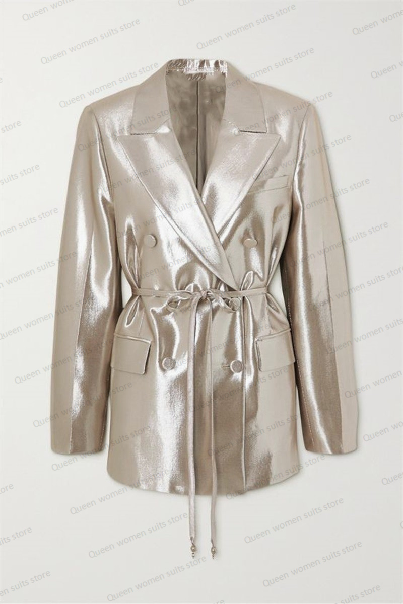 Shiny Satin Wedding Women Suit - огляд і ціна Women Formal Wear Belt