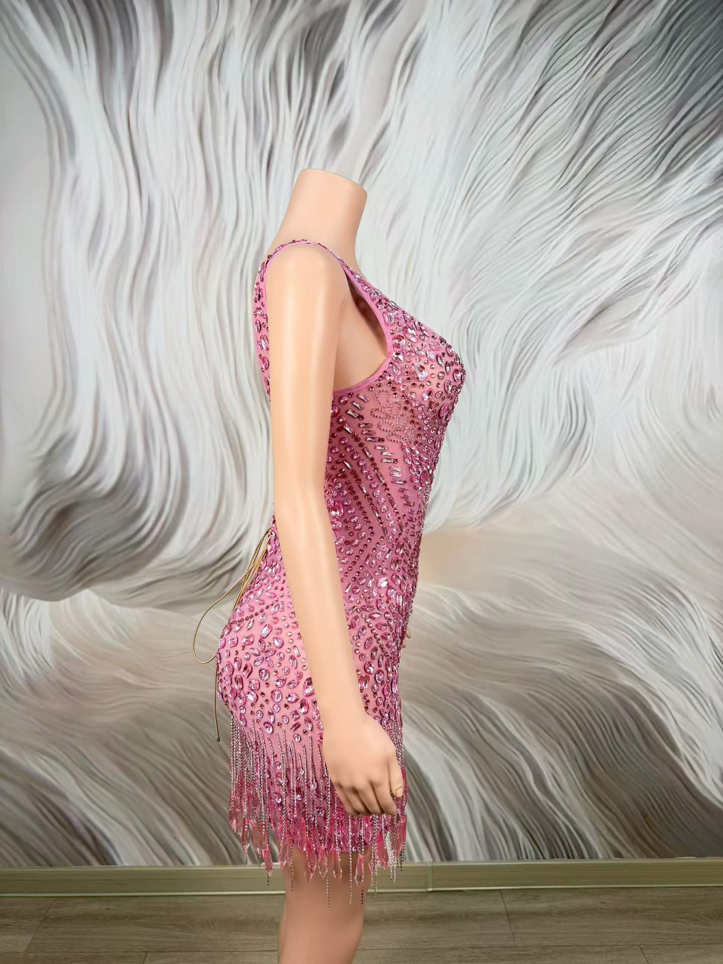 Luxury Sparkly Pink Rhinestone - огляд і ціна Women Formal Wear Photoshoot