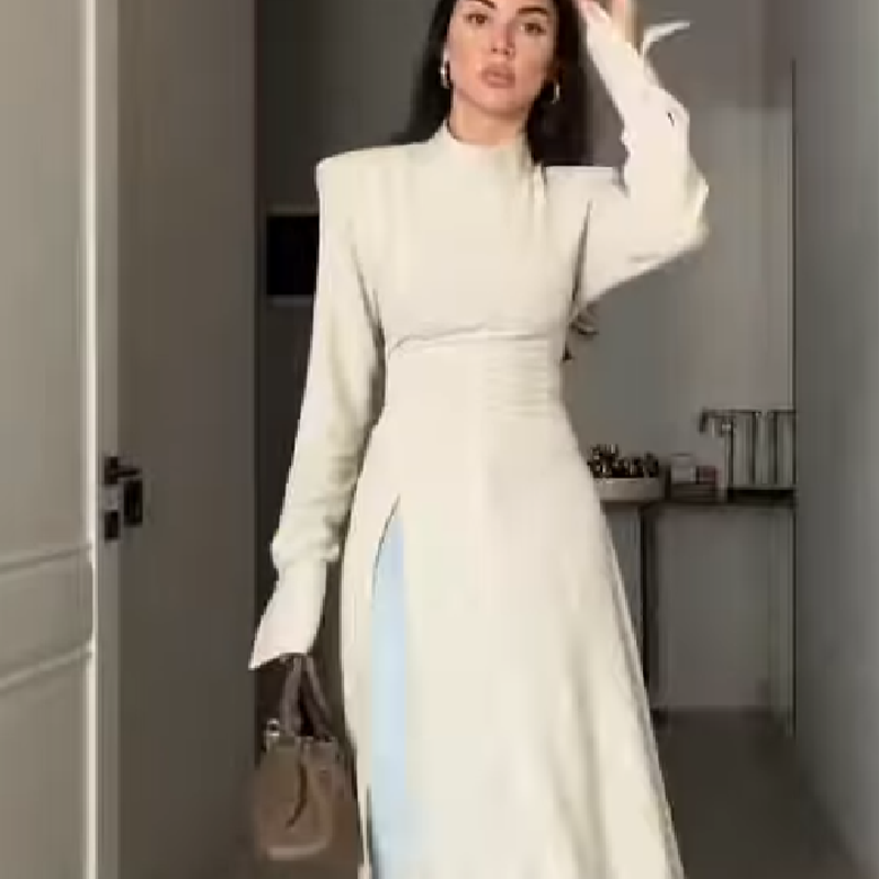 Women's Elegant High Neck Long - огляд і ціна Women'S Formal Evening Wear Tops