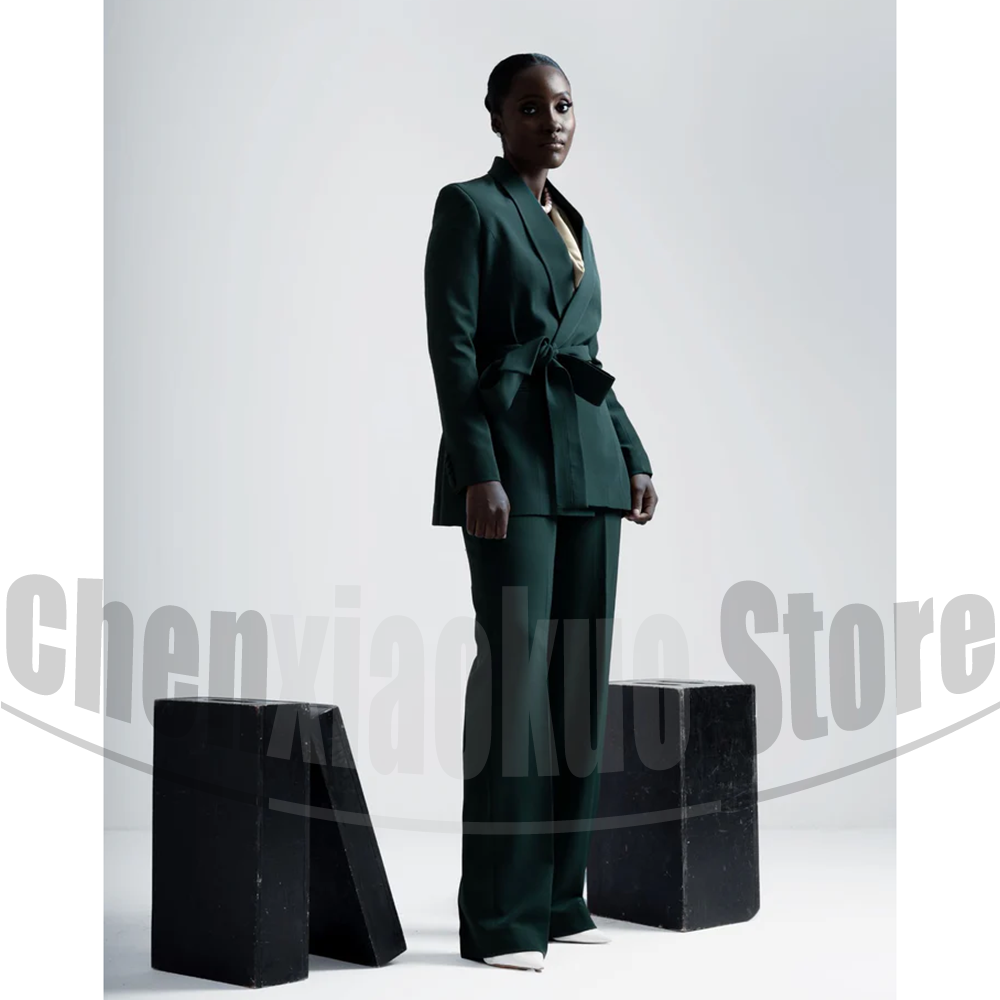 Women Suit Belted Blazer and W - огляд і ціна Women Formal Wear Belt