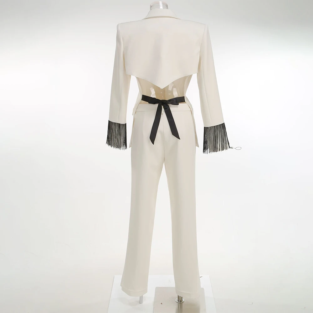 Fashion White Two Piece Sets L - огляд і ціна Women Formal Wear Without Blazer