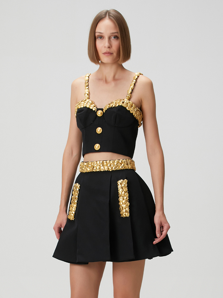 VC Black Two Piece Set Dress w - огляд і ціна Women'S Formal Evening Wear Tops