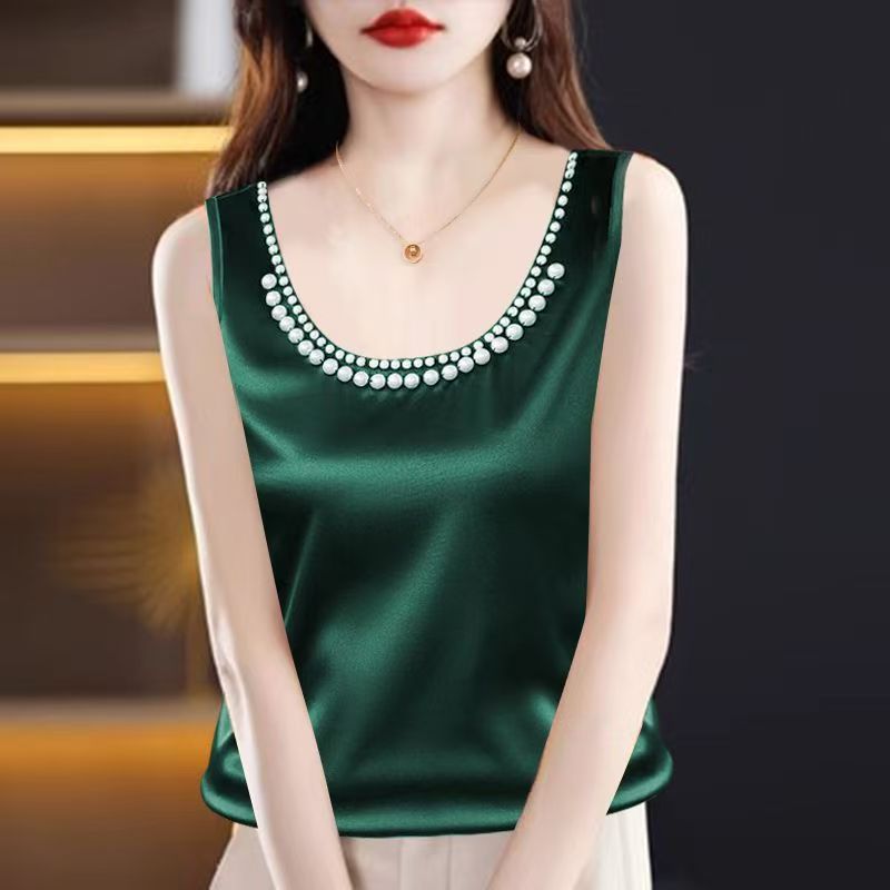 Solid Satin Silk Camisole Crop - огляд і ціна Silk Camisole Work