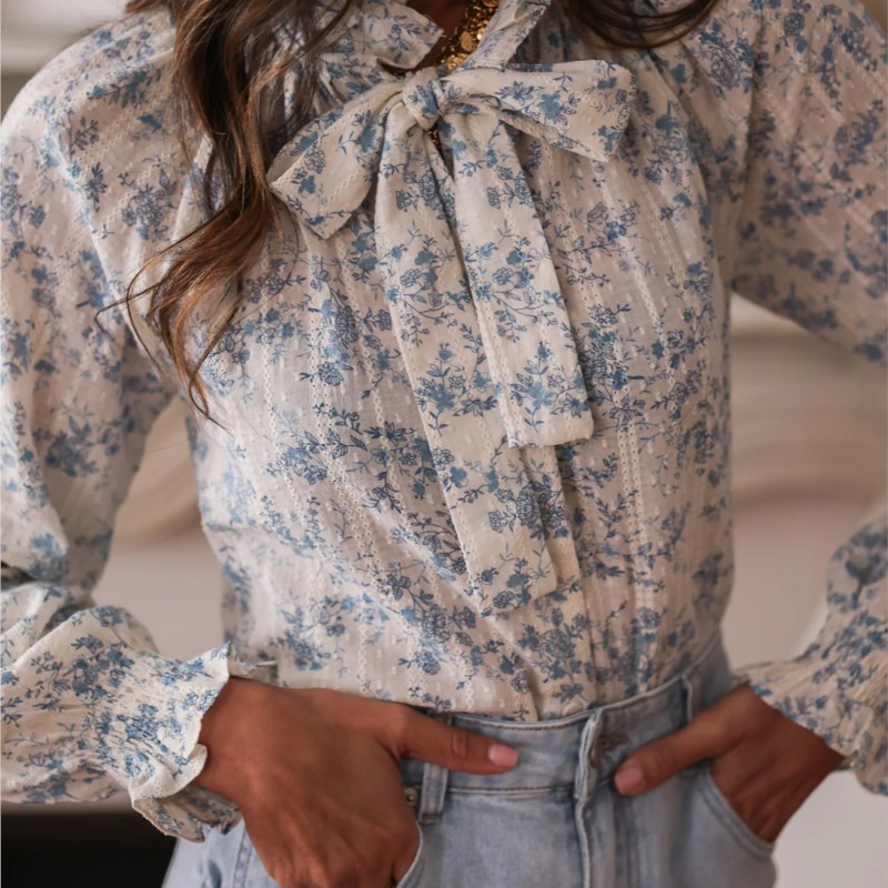 Womens Wear Bow Fashion Printe - огляд і ціна Women'S Formal Evening Wear Tops