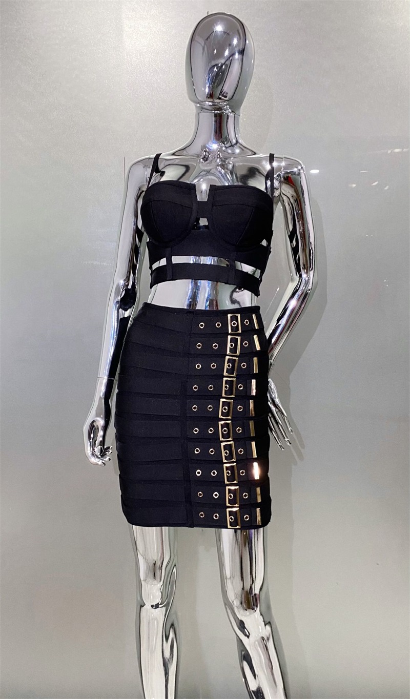 Black White Bandage Women Prom - огляд і ціна Women'S Formal Evening Wear Tops