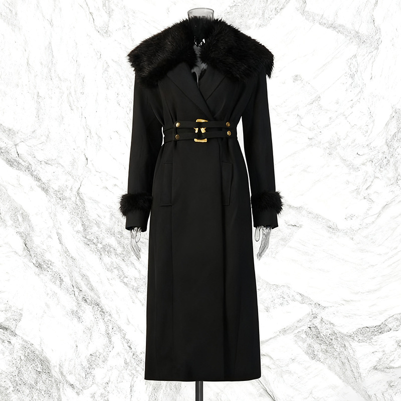 Fur Women Coat Windbreaker Bel - огляд і ціна Women Formal Wear Belt
